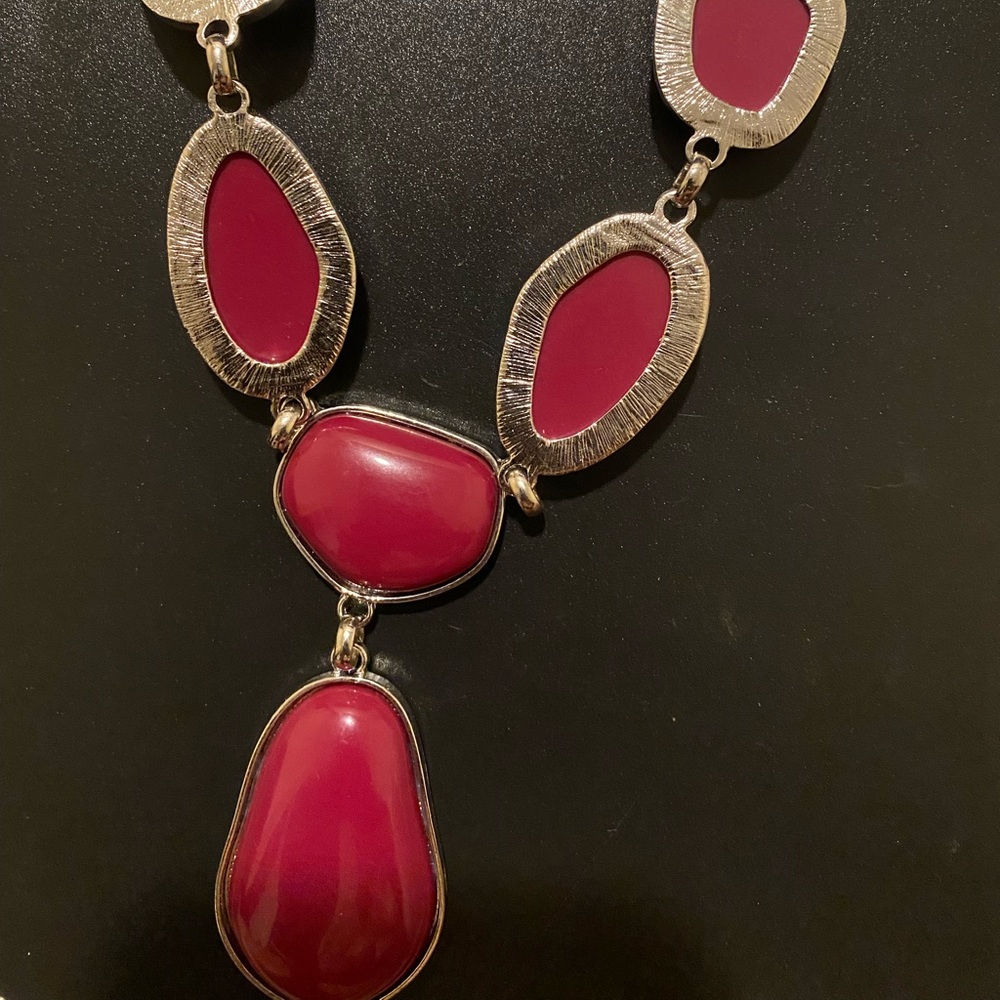 Princess Length Raspberry Necklace - Picture 2 of 4